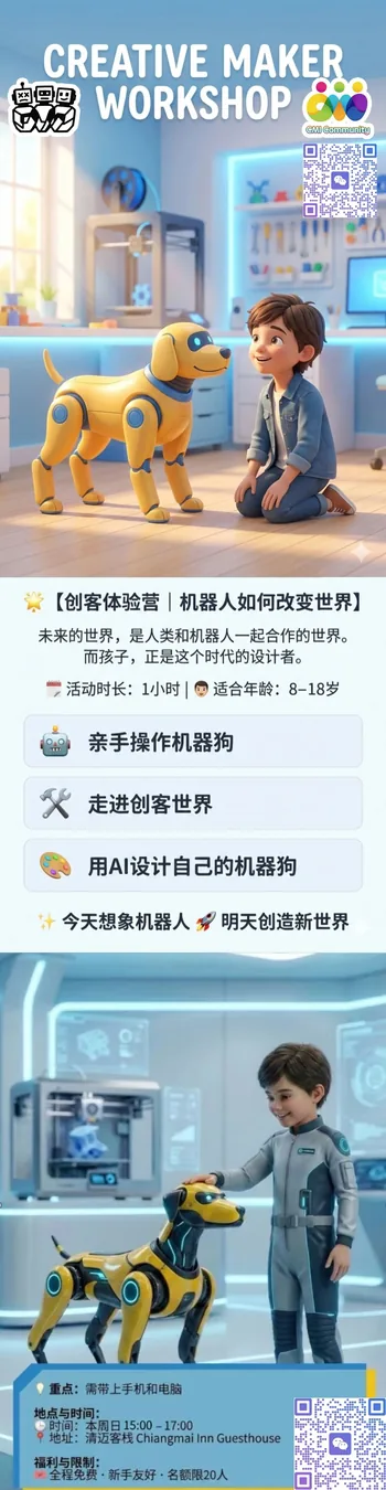 🌟【创客体验营｜机器人如何改变世界】